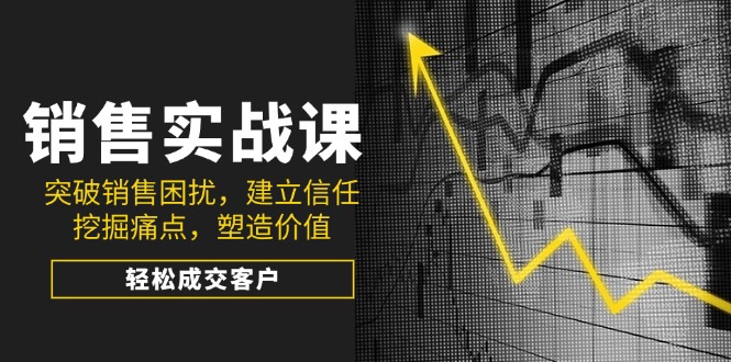（14297期）销售实战课，突破销售困扰，建立信任，挖掘痛点，塑造价值，轻松成交客户-超级阿童木