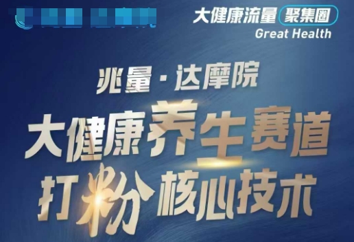 大健康打粉引流，大健康养生赛道暴利打粉新玩法-超级阿童木